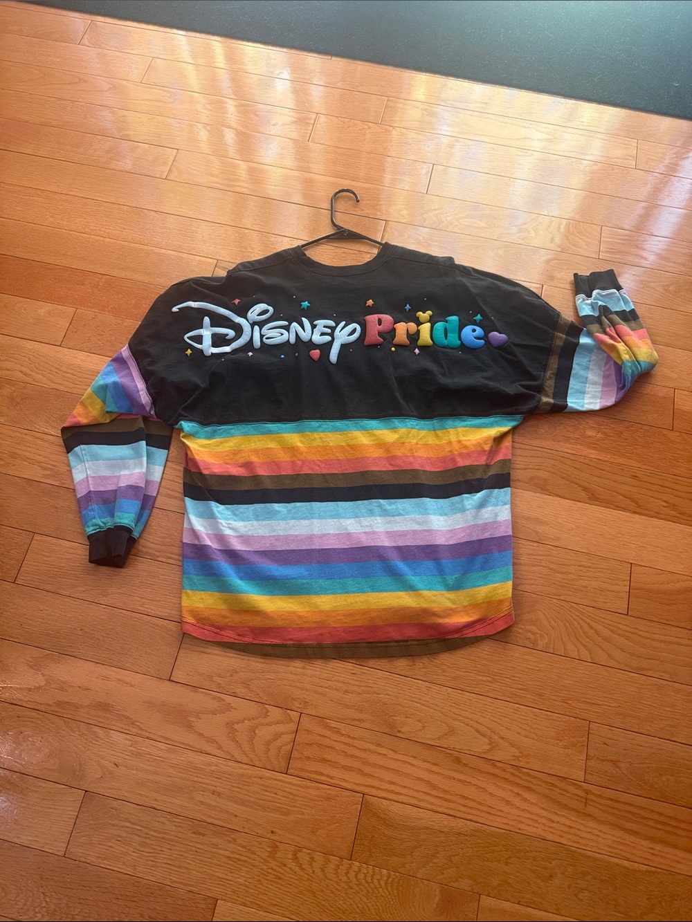 Disney Black Rainbow Stripe Pride Sweatshirt